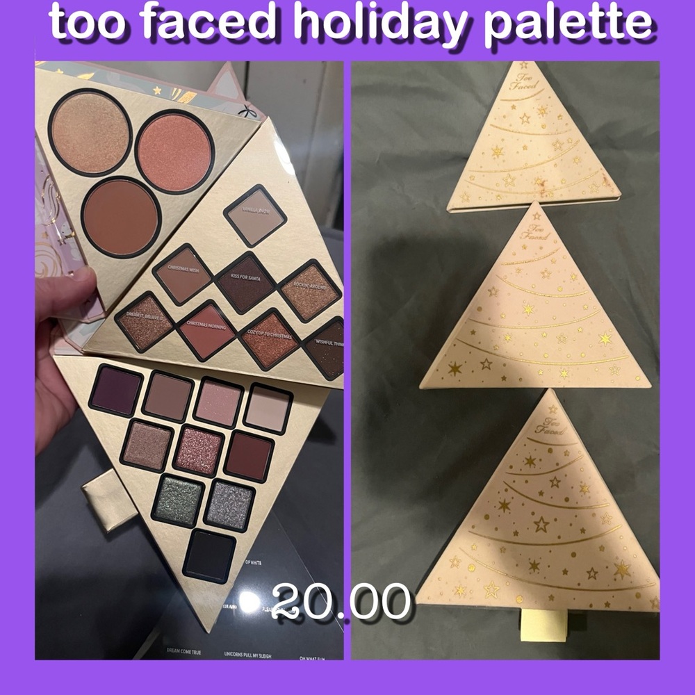Too Faced Holiday Palette - Gold and Brown